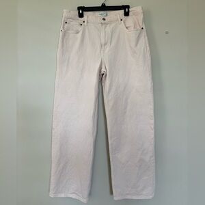 Abercrombie & Fitch Women’s Pink Jeans Size 32 / 14R Straight 90s Relaxed Jean